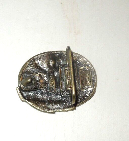 NEW ENAMELED METAL BELTBUCKLE SERIAL NUMBER H855 BY GREAT AMERICAN BUCKLE
