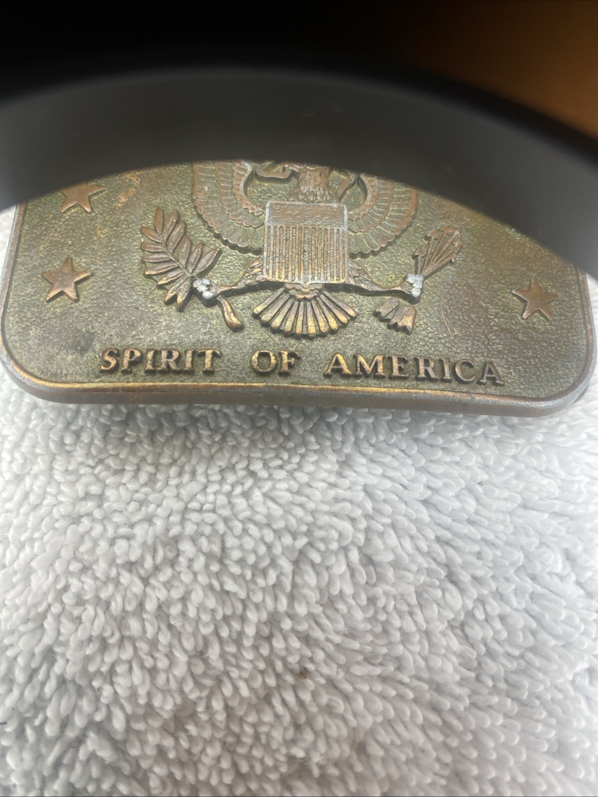 Vtg Belt Buckle 1776 Bicentennial 1976 Spirit Of America Seal Of America Eagle