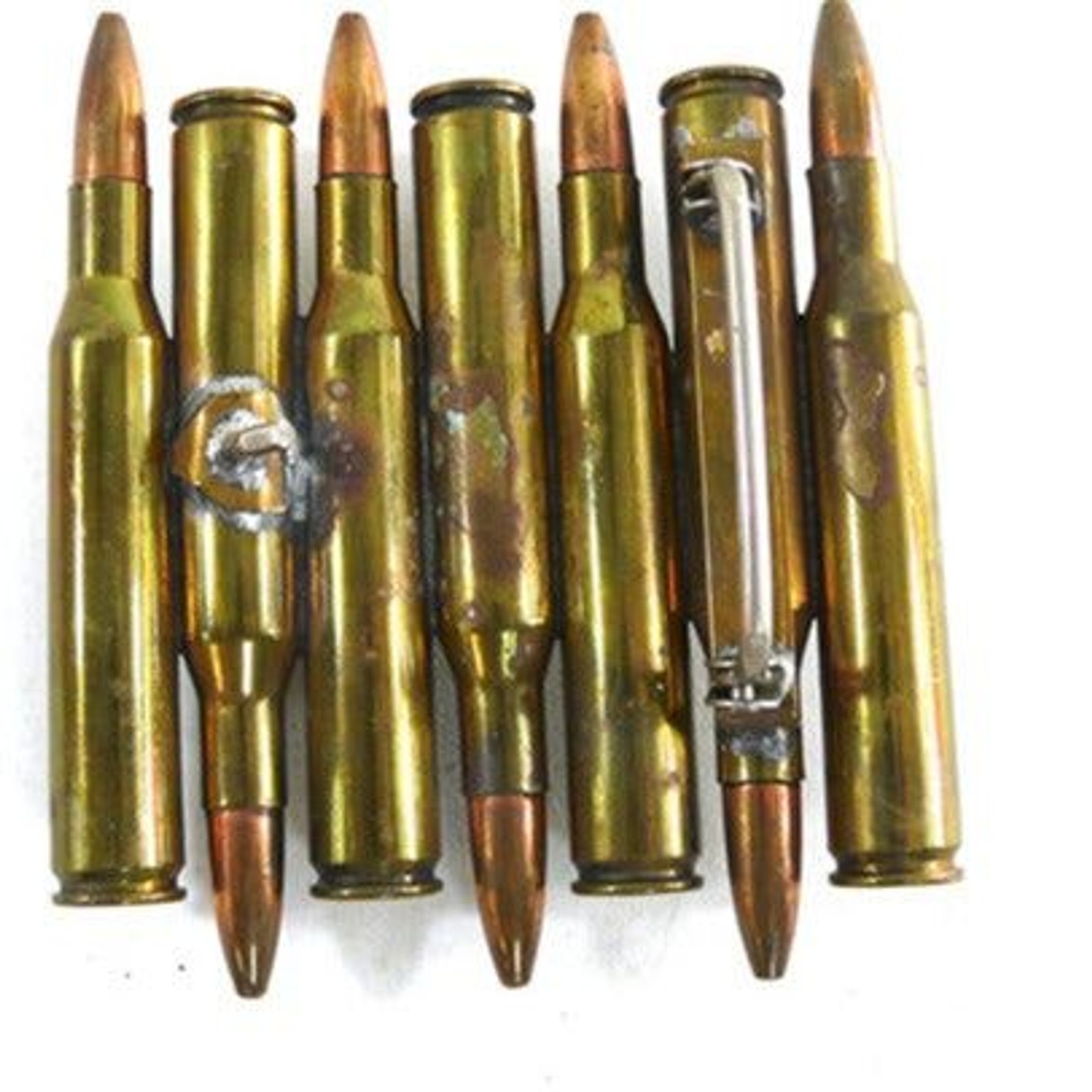 Novelty empty cartridges bullet shell casing belt buckle turquoise stone .270