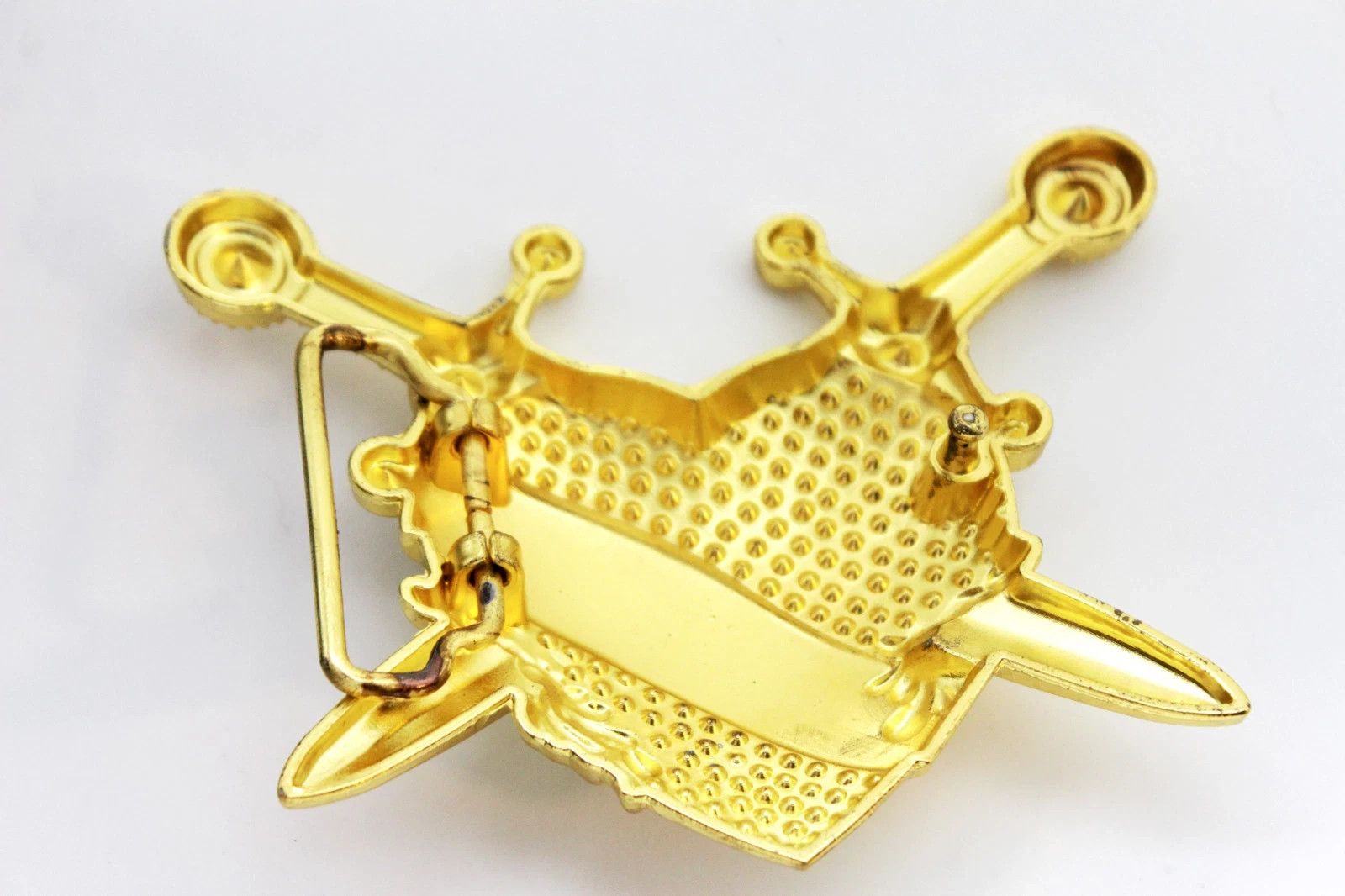 Men Women Gold Metal Belt Buckle Heart Western Silver Bling Love Stinks Knifes