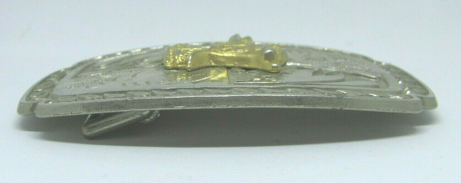 Western Rodeo Themed Cowboy Belt Buckle with Applied Horse Saddle