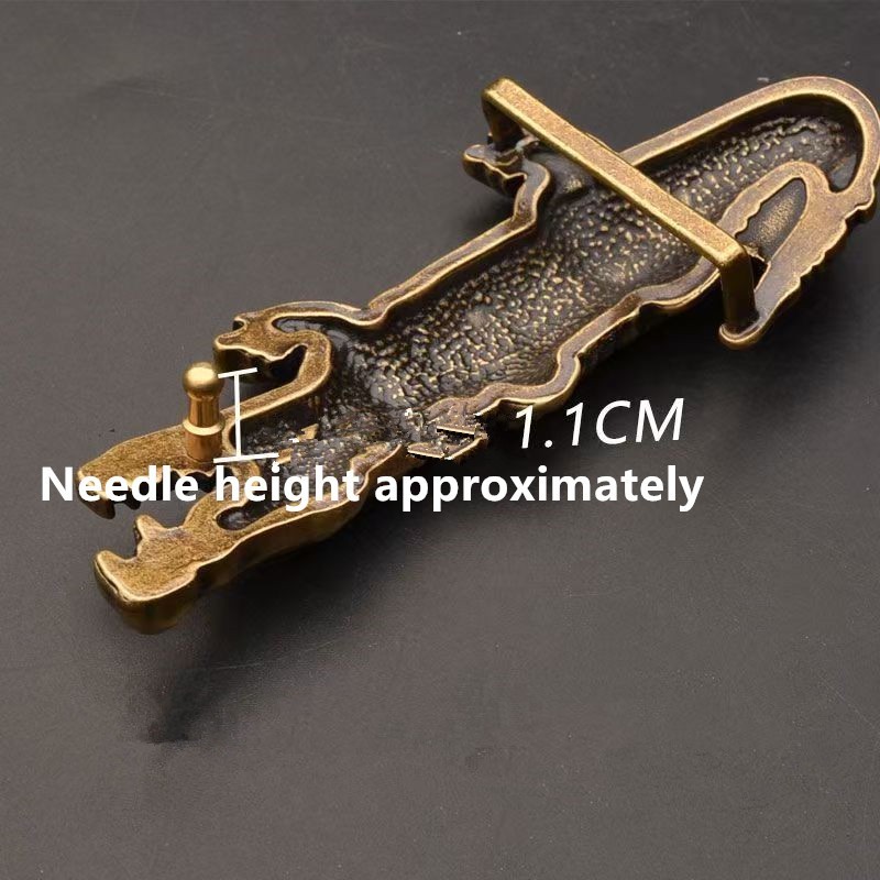 Men&rsquo;s Youth Fashion Belt Buckle Crocodile Brass Inner Smooth Buckle Belt Head