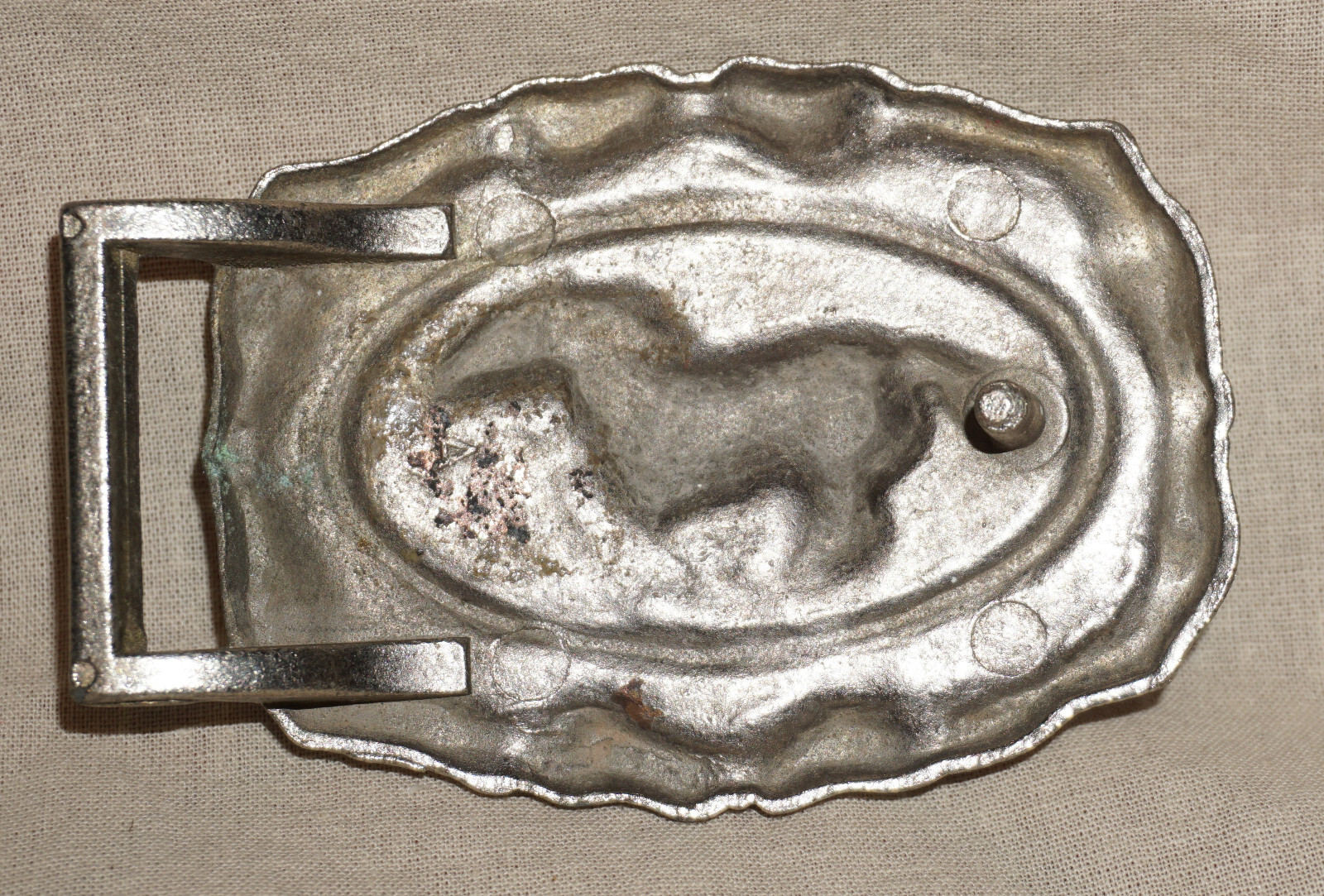 Mustang Western Style Belt Buckle Horse