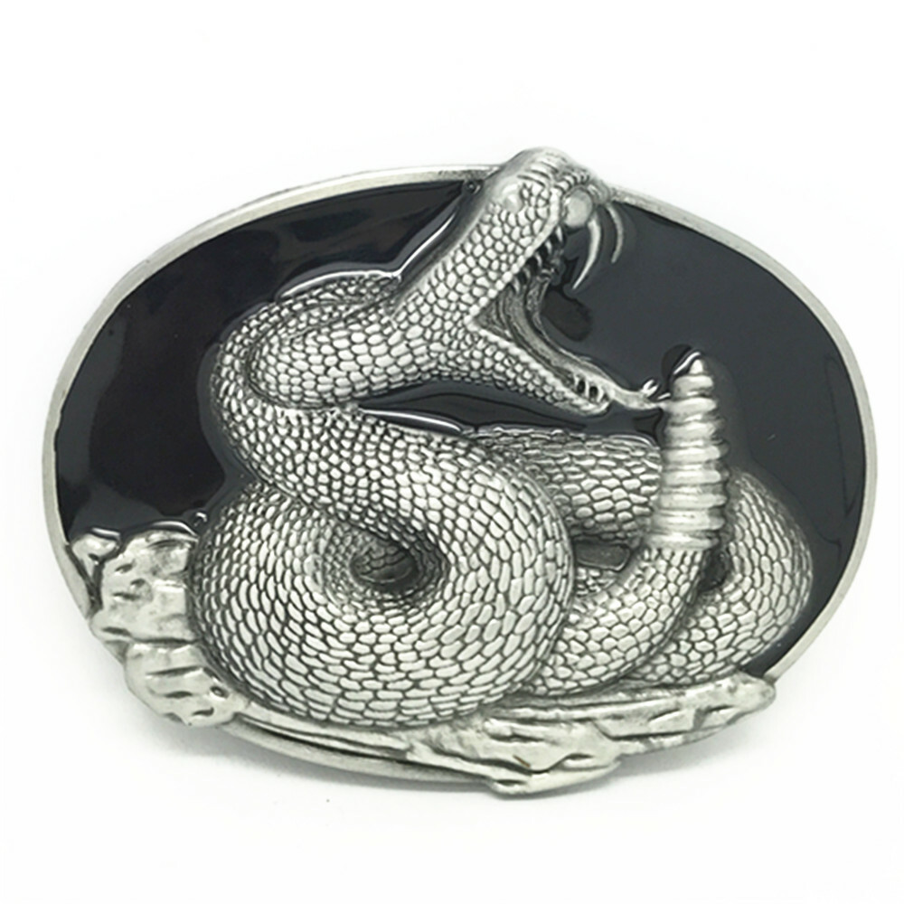 Snake Belt Buckle Western Cowboy Native American Motorcyclist (SNK-02-B)
