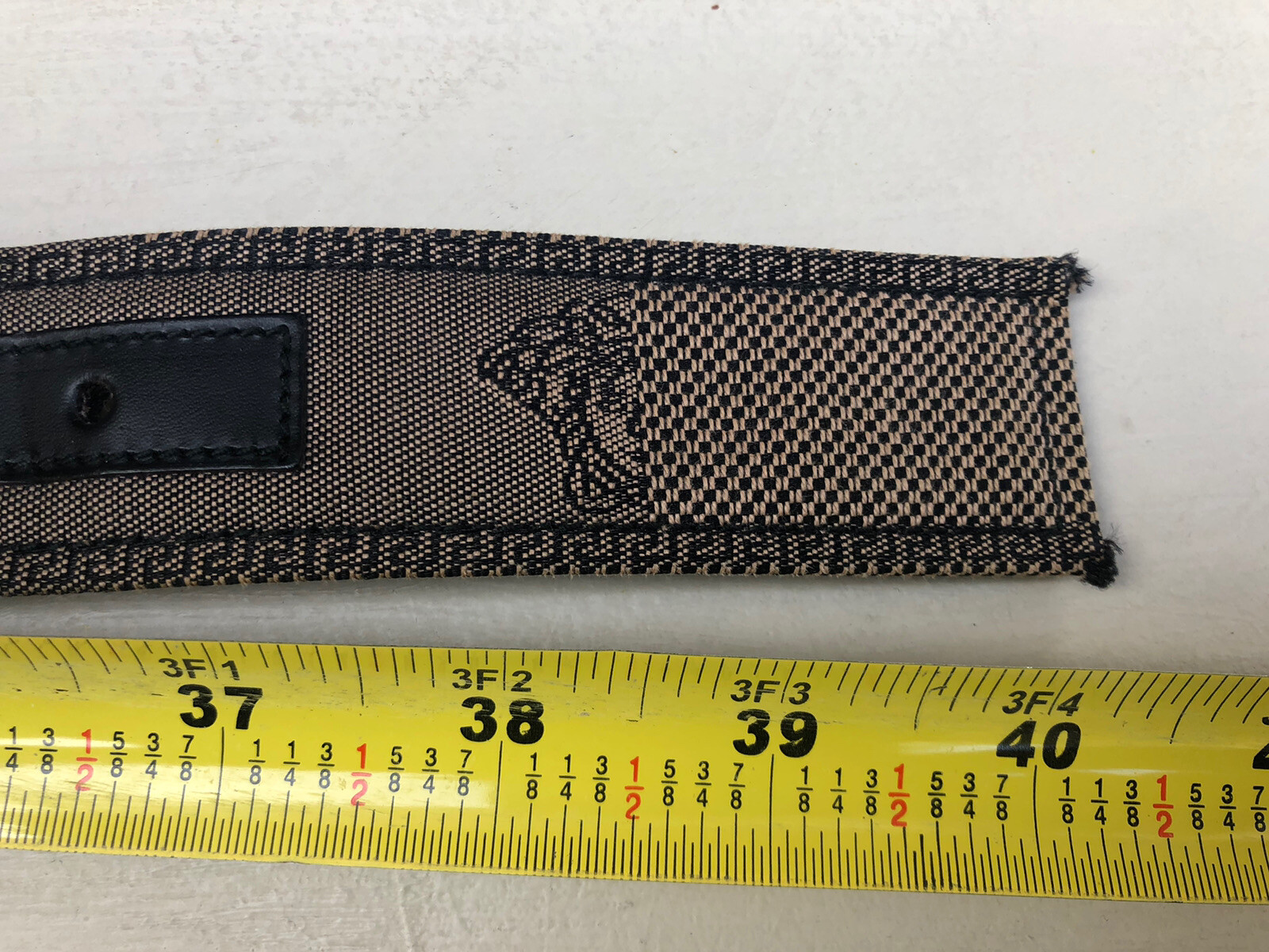 Men’s Vtg Versace Signature Medusa Print Leather Belt B3729 Made In Italy 34/85