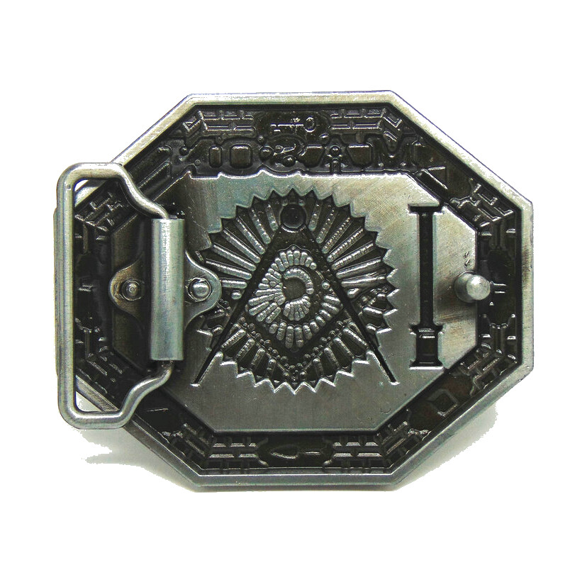 Mason Belt Buckle Western Cowboy American Workers (MASN-02)