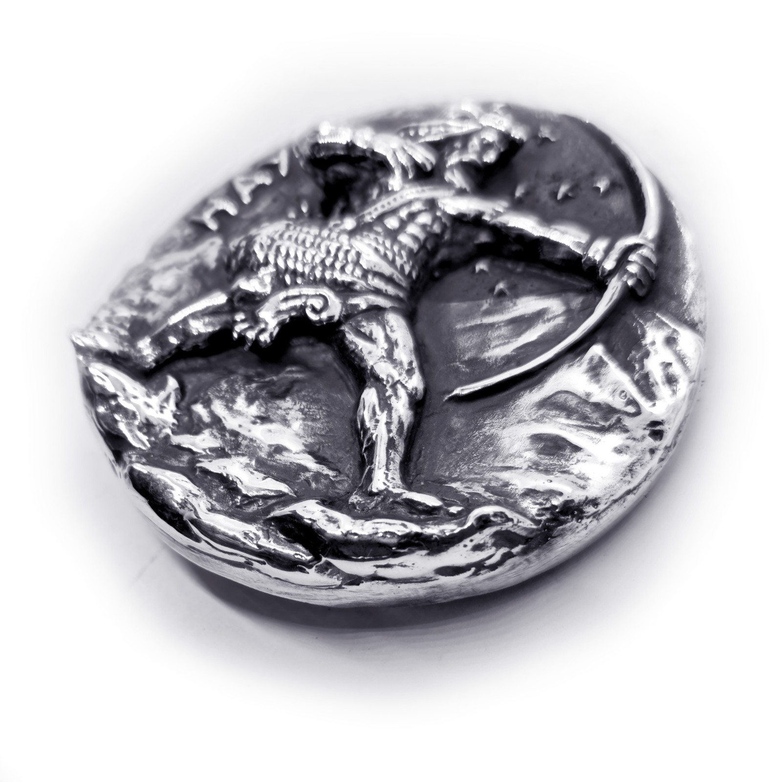 Hayk Nahapet Founder of the Armenian Nation Silver Belt Buckle