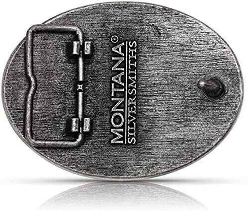 Montana Silversmiths Longhorn Collection Western Attitude Belt Buckle