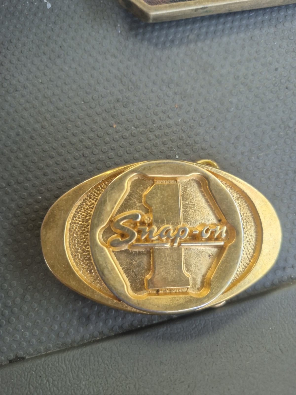 Snap-on Brass Belt Buckle Lot Gold/Silver 1.5in Logo Oval/Rect SPP-369
