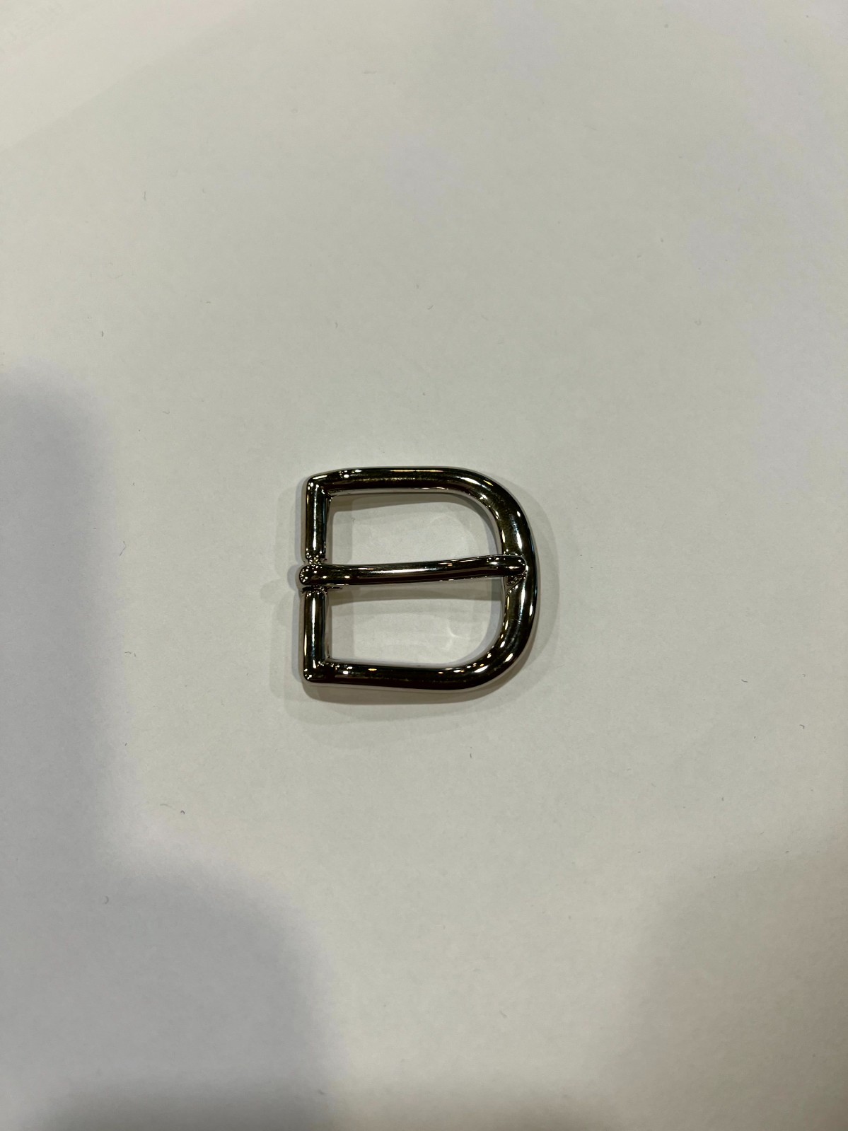 Solid Brass Polished Nickel Belt Buckle Made in Italy Fits 1.18&Prime; Belt Strap