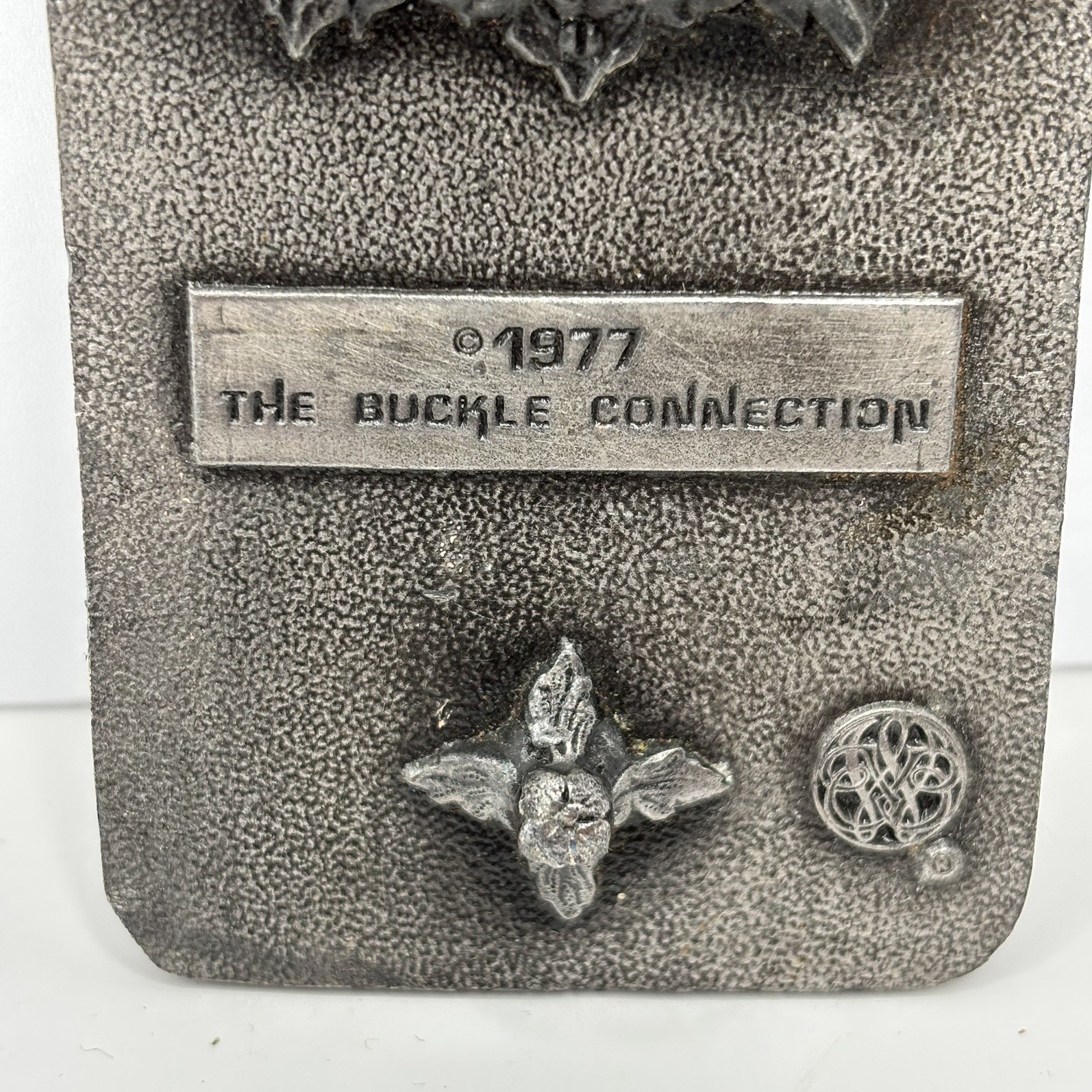 Vintage Men&rsquo;s Belt Buckle F-15 Eagle Aircraft Pewter The Buckle Connection 1977