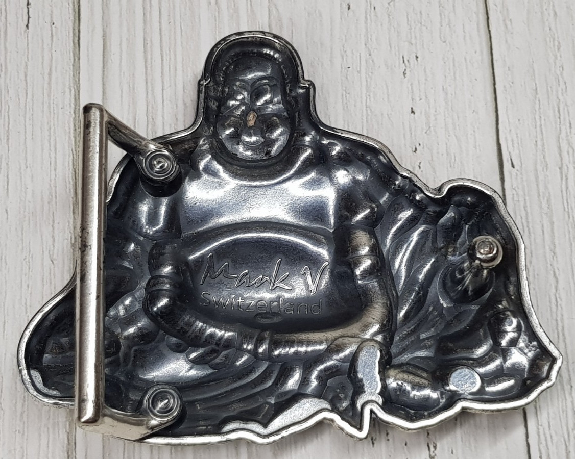 Belt Buckle Buddha, Switzerland, marking