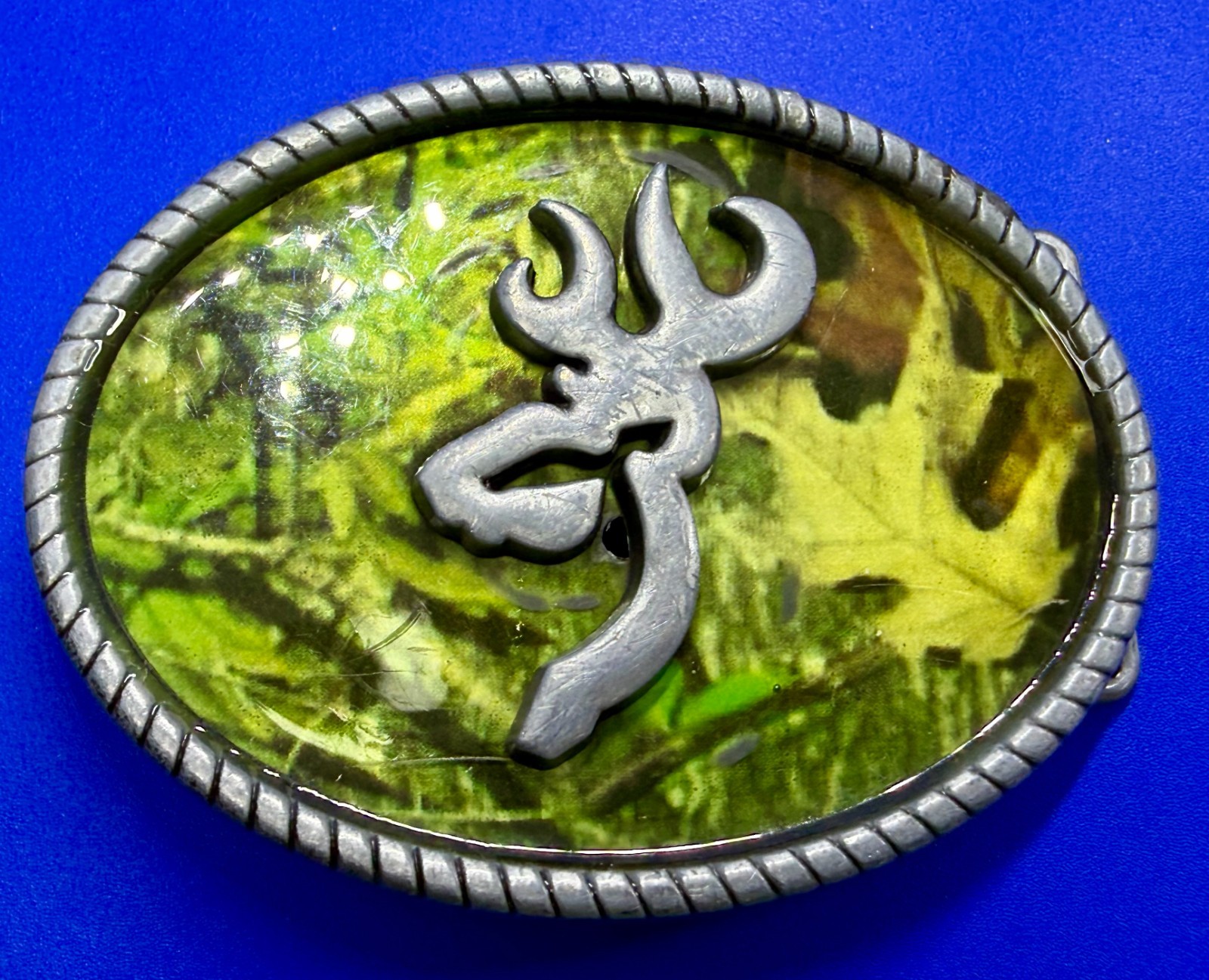 Browning Logo Deer Buck Doe Hunting Hunters Camouflage USA Belt Buckle