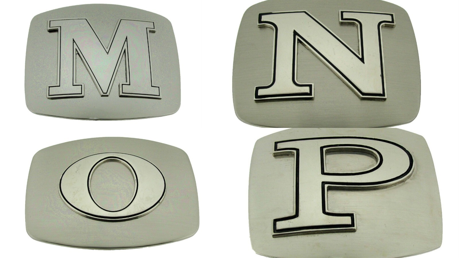 Initial Letter Silver Metal Rodeo Belt Buckles A-Z Western Really Cowboy Style