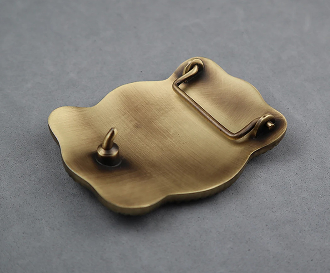 Engraved Brass Belt Buckle Custom Personalized Monogrammed Western Buckle