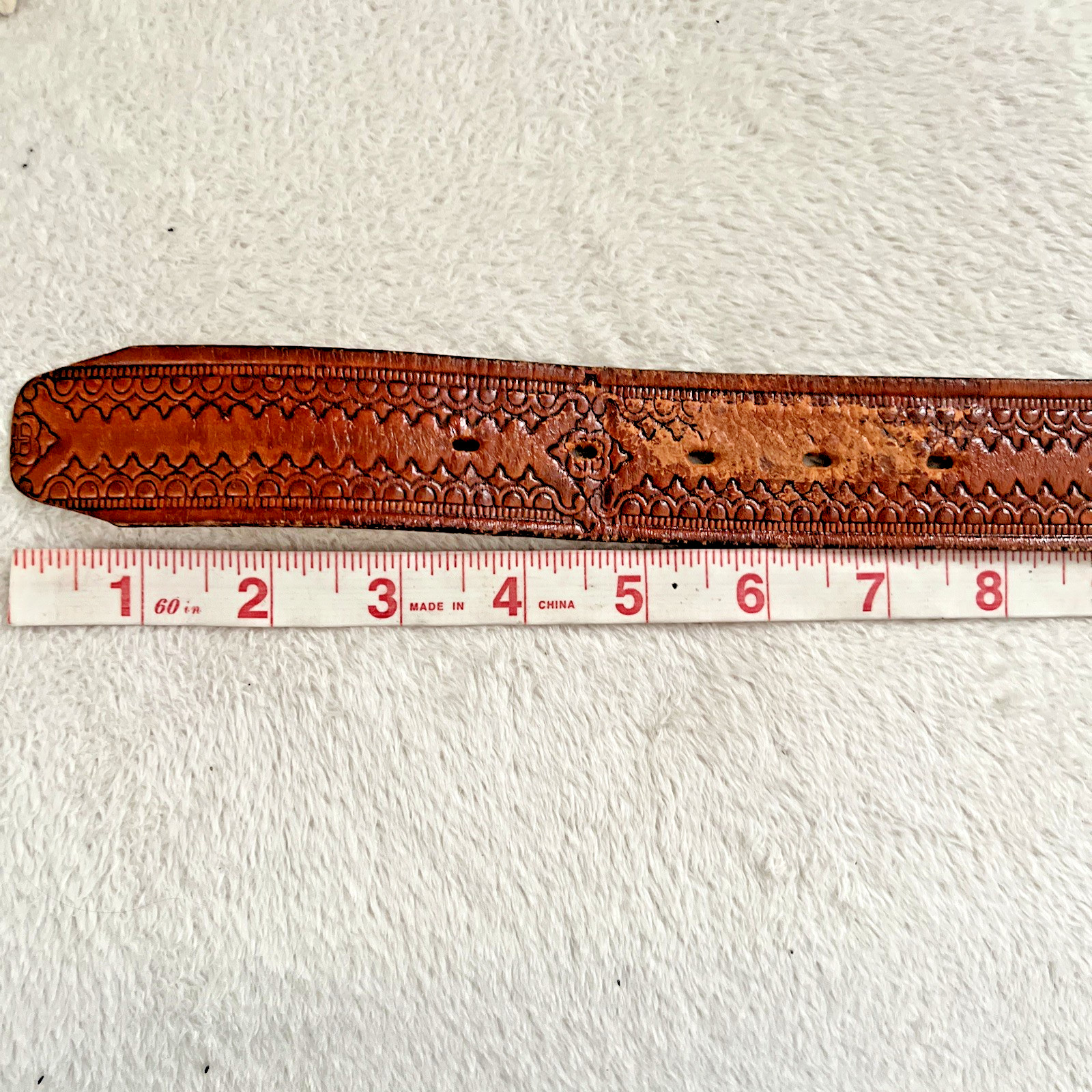 Agate Cabochon Stone Vintage Silver Color Belt Buckle with Braided Leather Belt