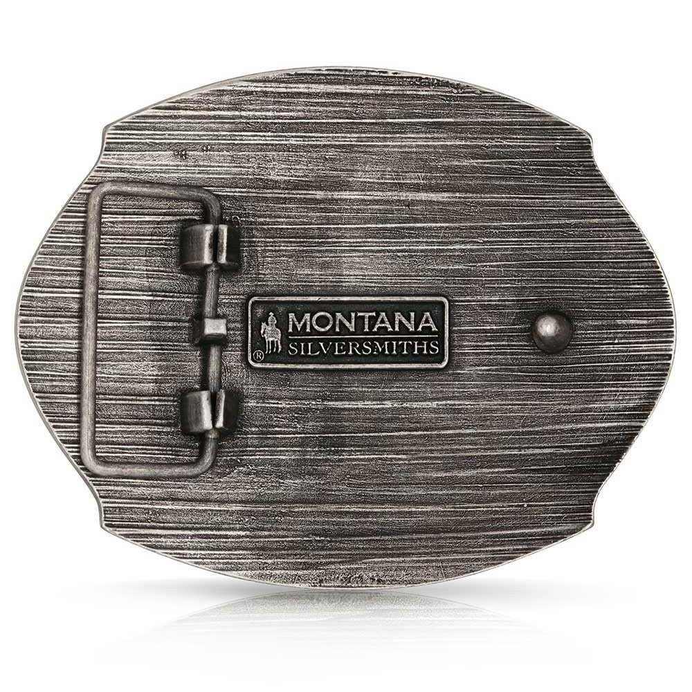 Montana Silversmiths Cowboy Up Bull Rider Buckle