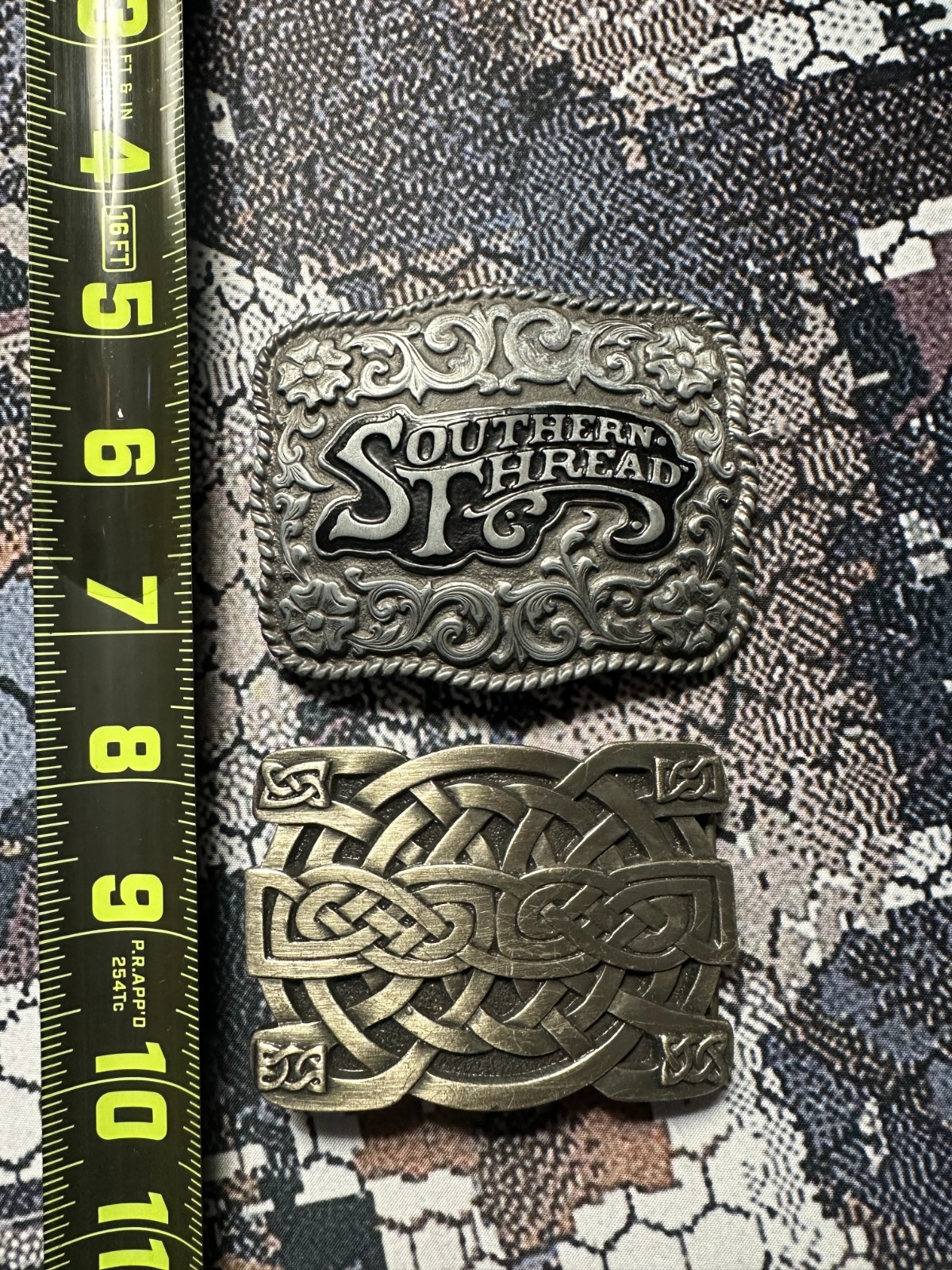 Bergamot Celtic Cross Knot V-258 & Southern Thread Metal Belt Buckles Free Ship