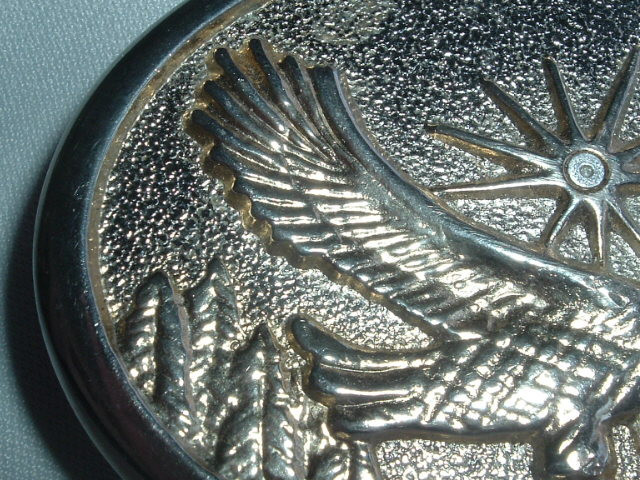 VINTAGE EAGLE IN FLIGHT METAL BELT BUCKLE
