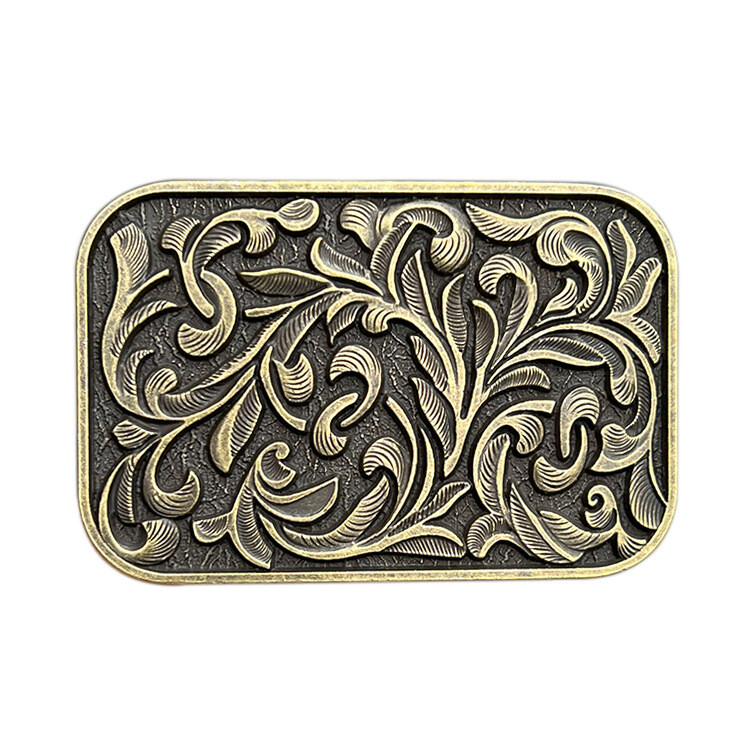 Patterned belt buckle for men&rsquo;s Western cowboy motorcycle riding