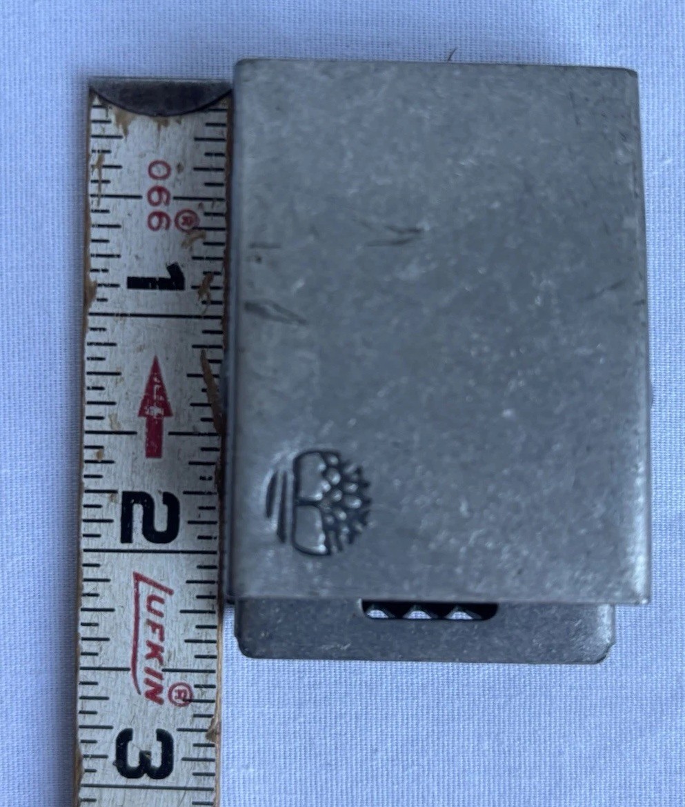 Timberland Apparel Men Small 2”metal roller Belt Buckle Military Style Y2K 2000s