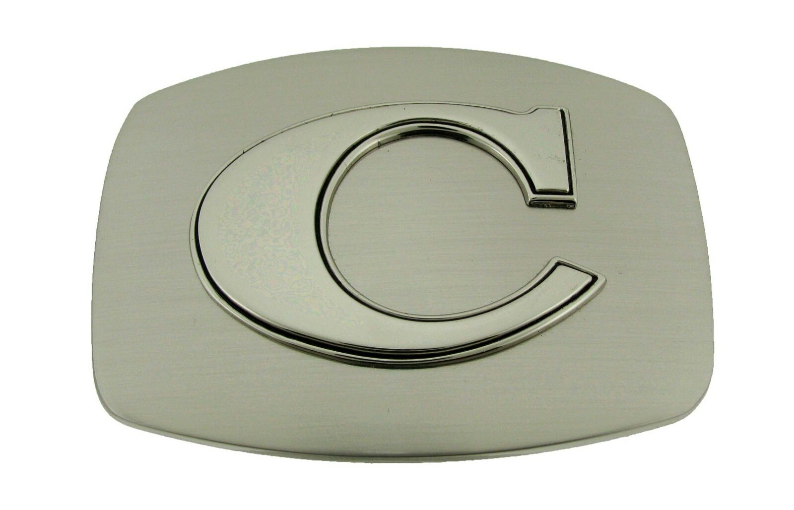 New Men Women Initial Letter A-Z Belt Buckles Western Cowboy Silver Chrome Metal