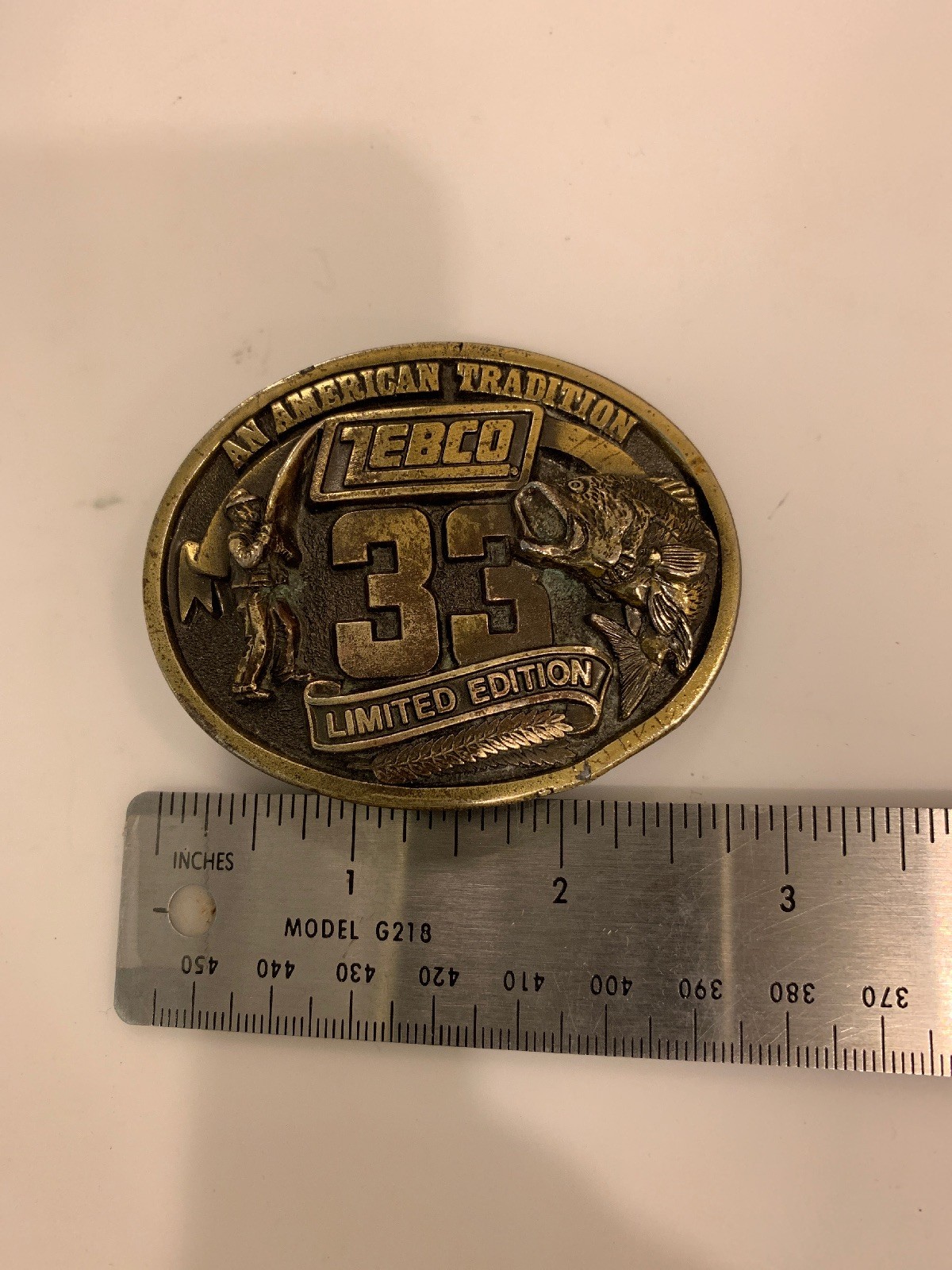 Vintage Solid Brass Lebco Limited Edition Belt Buckle An American Tradition