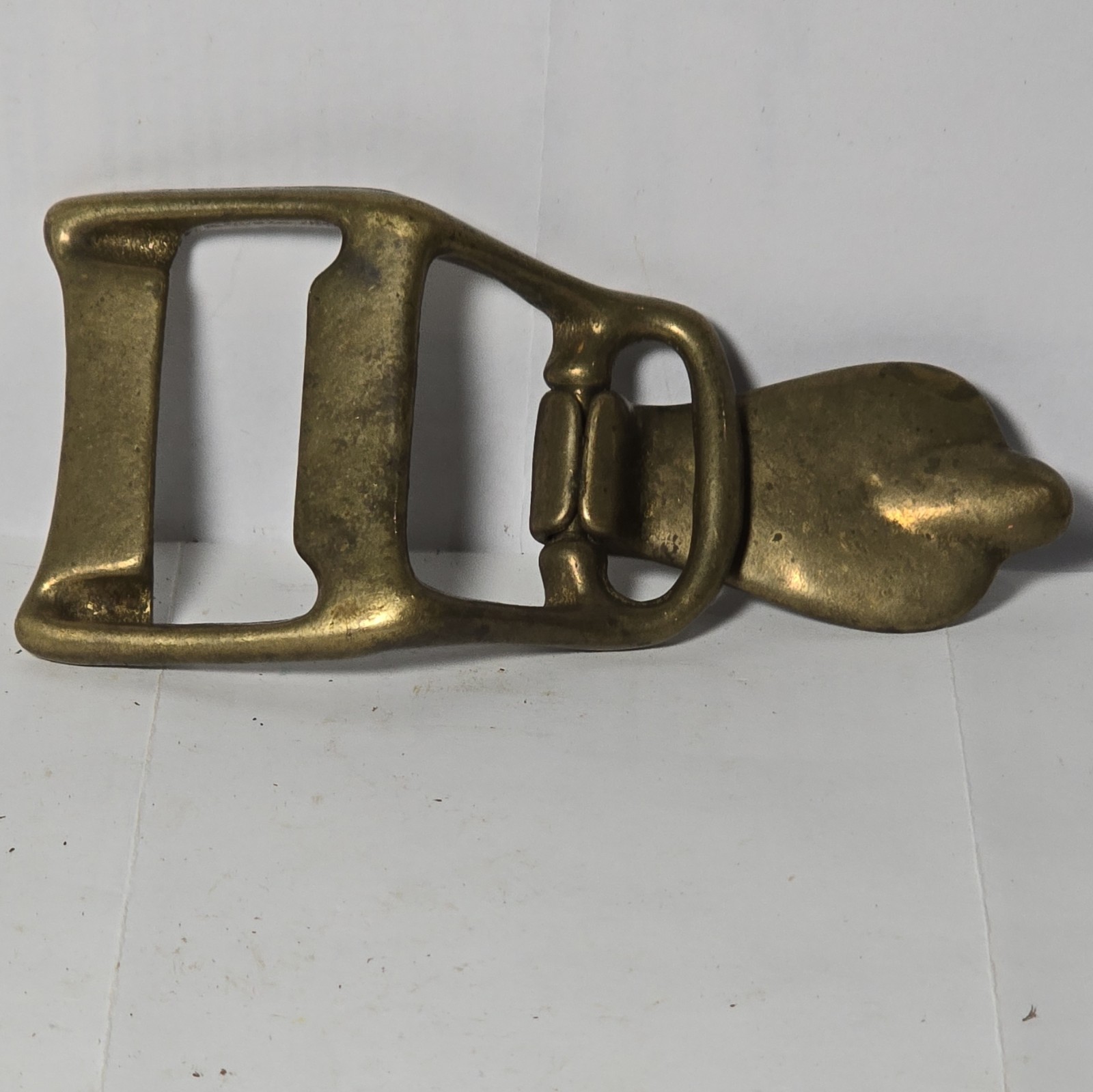 Gold Tone Metal Frame Belt Buckle Antique Finish Classic Solid Fits 1.5 in Belt