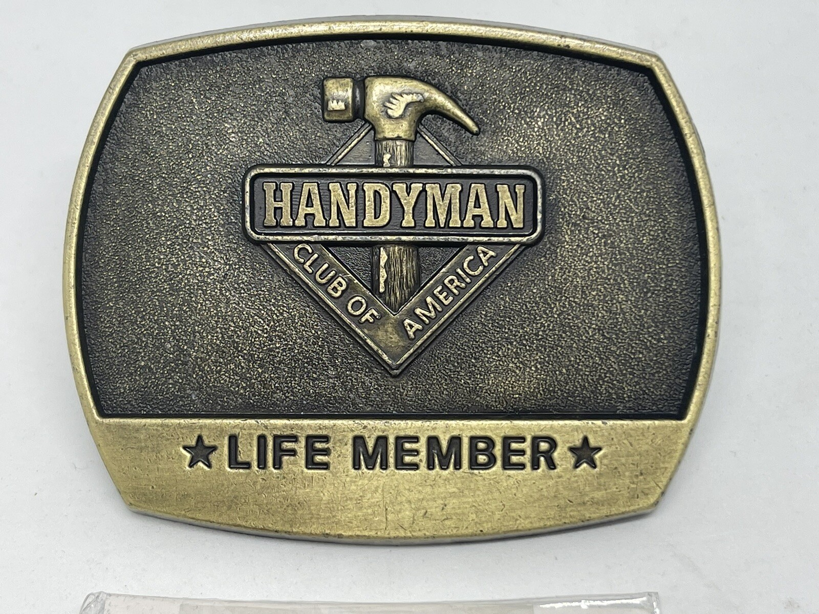 Belt Buckle / Key Chain HANDYMAN CLUB OF AMERICA LIFE MEMBER 1996 Man Cave