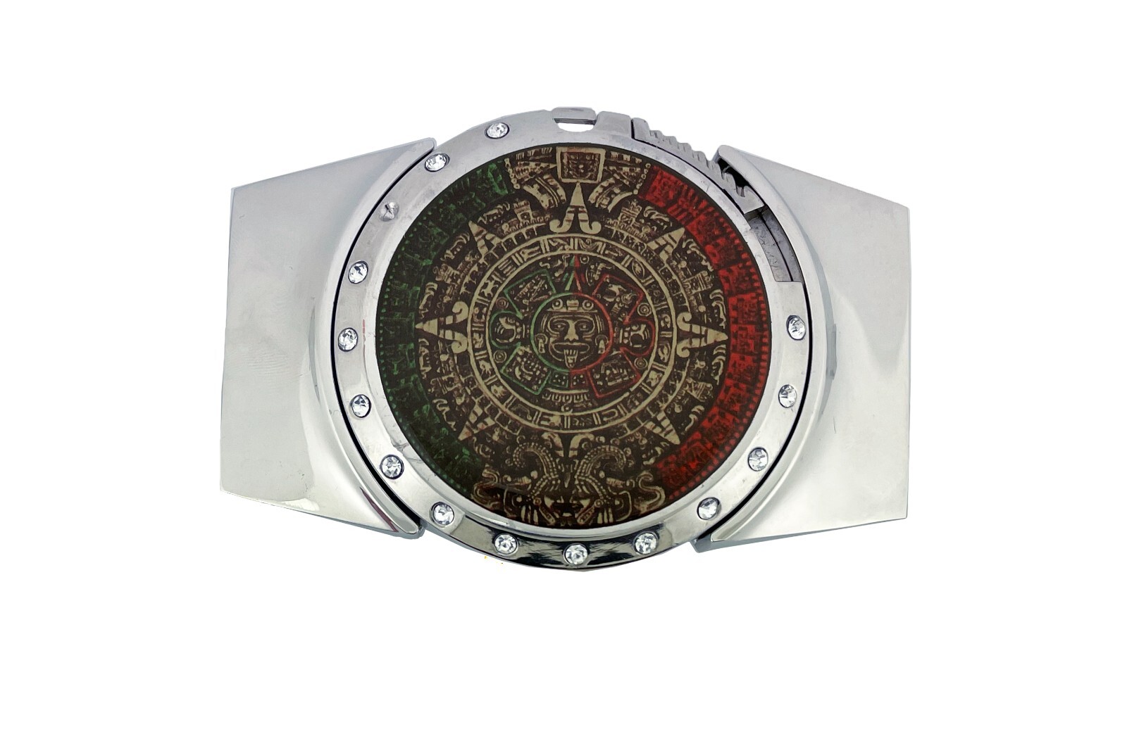 Removable Lighters & Belt Buckle Combo Aztec Calander Multicolored New Mayan Men