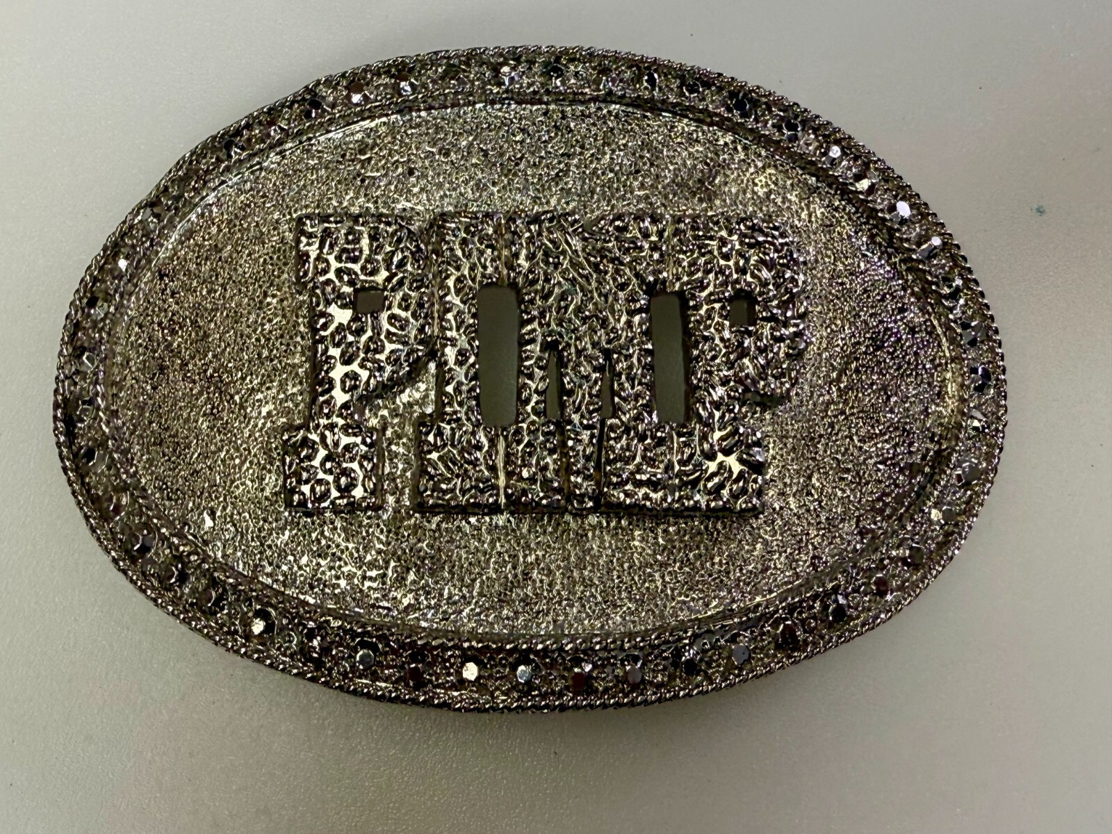 PIMP Word Statement Silver Color Hip Hop Punk Street Novelty Belt Buckle