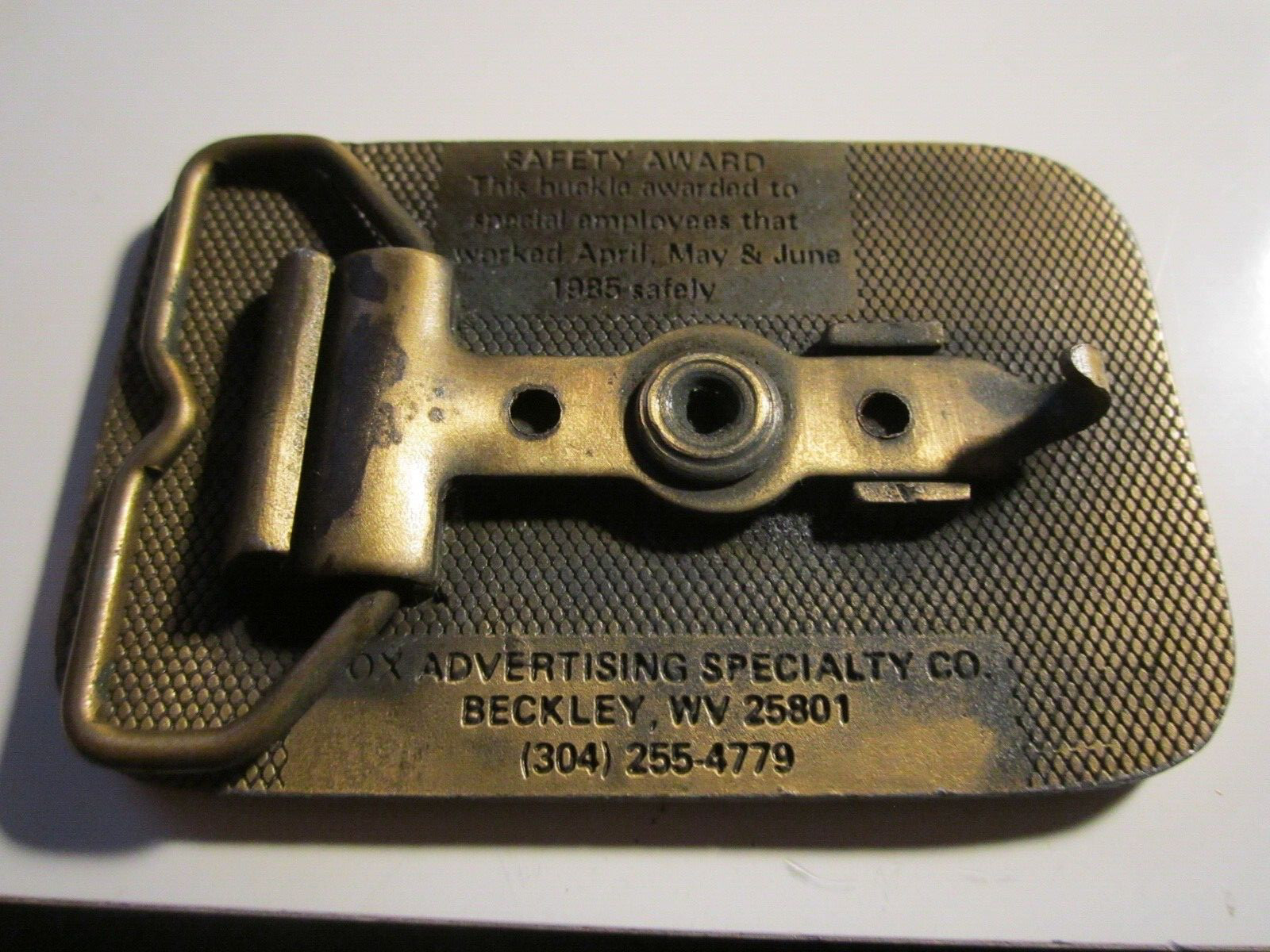 1985 PEABODY COAL COMPANY MONTCOAL COMPLEX BELT BUCKLE BBA-7
