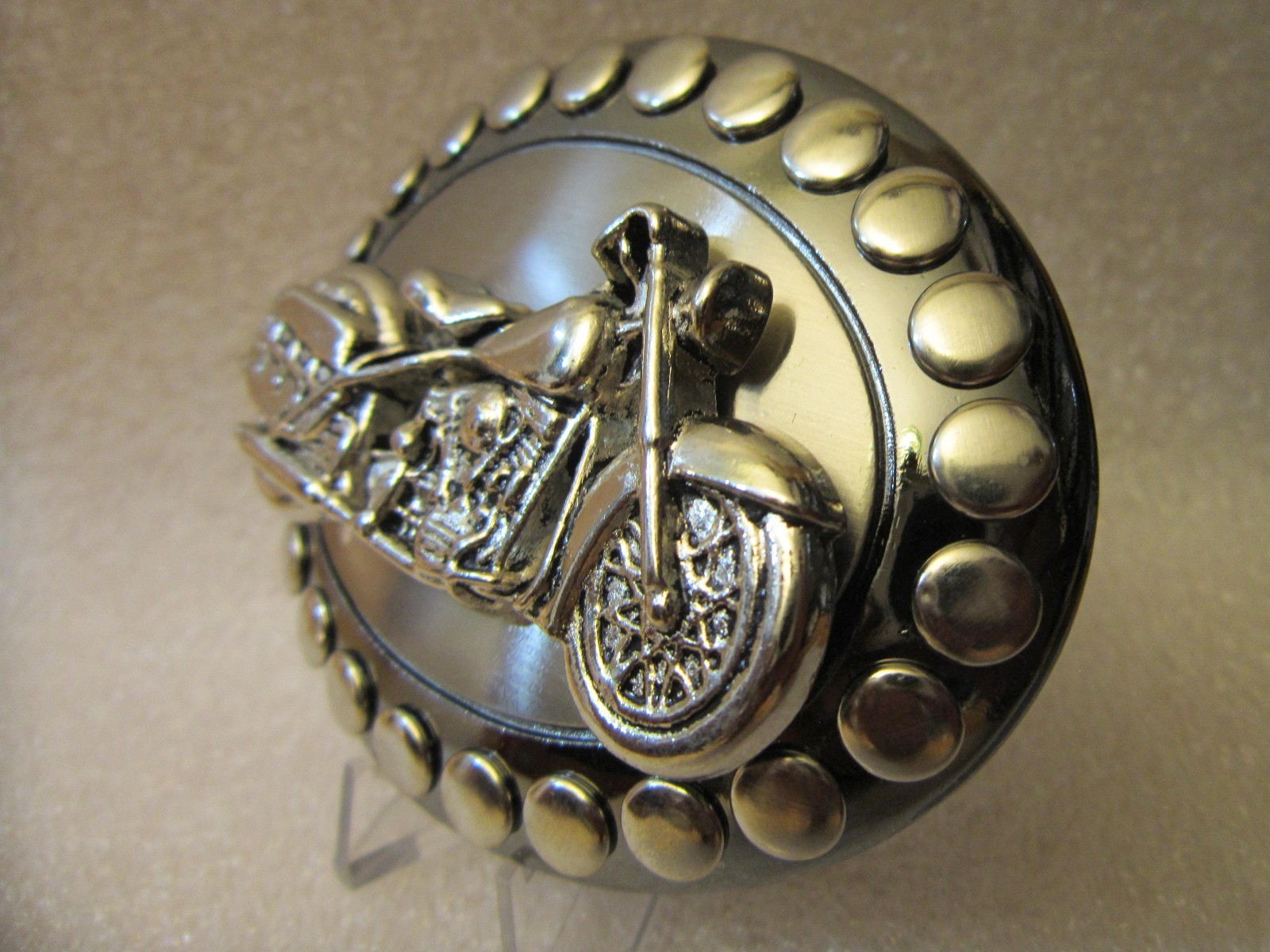 NEW BOBBER MOTORCYCLE HEAVY BELT BUCKLE 3.50 X 3.0 POLISHED METAL VIC-THOR1