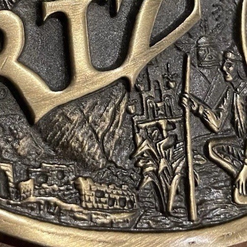 Montana Silversmiths Arizona State Heritage Attitude Belt Buckle Brass Oval