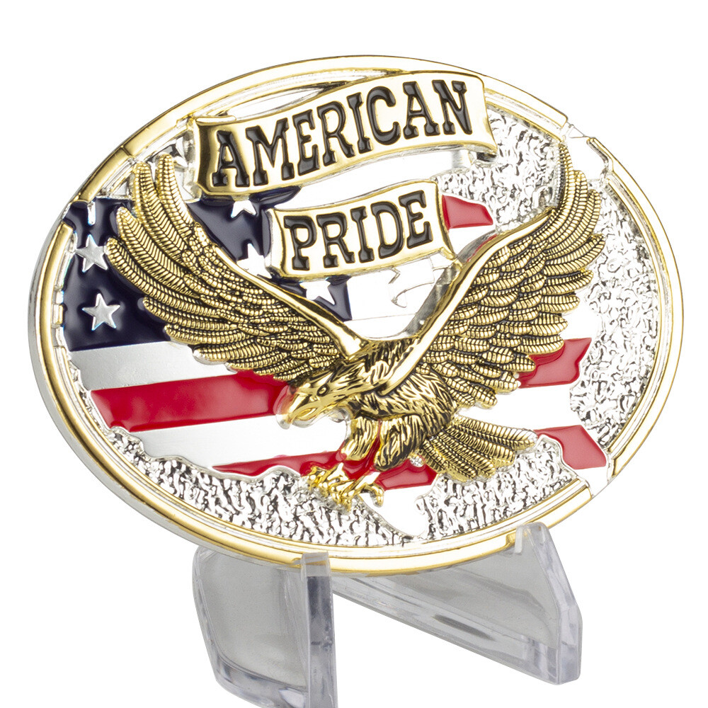 American Eagle Belt Buckle Men Western Cowboy Motorcycle Riding