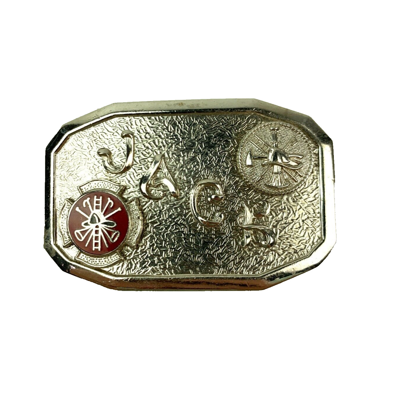 Vintage Jack Name Fire Department Child&rsquo;s Metal Belt Buckle