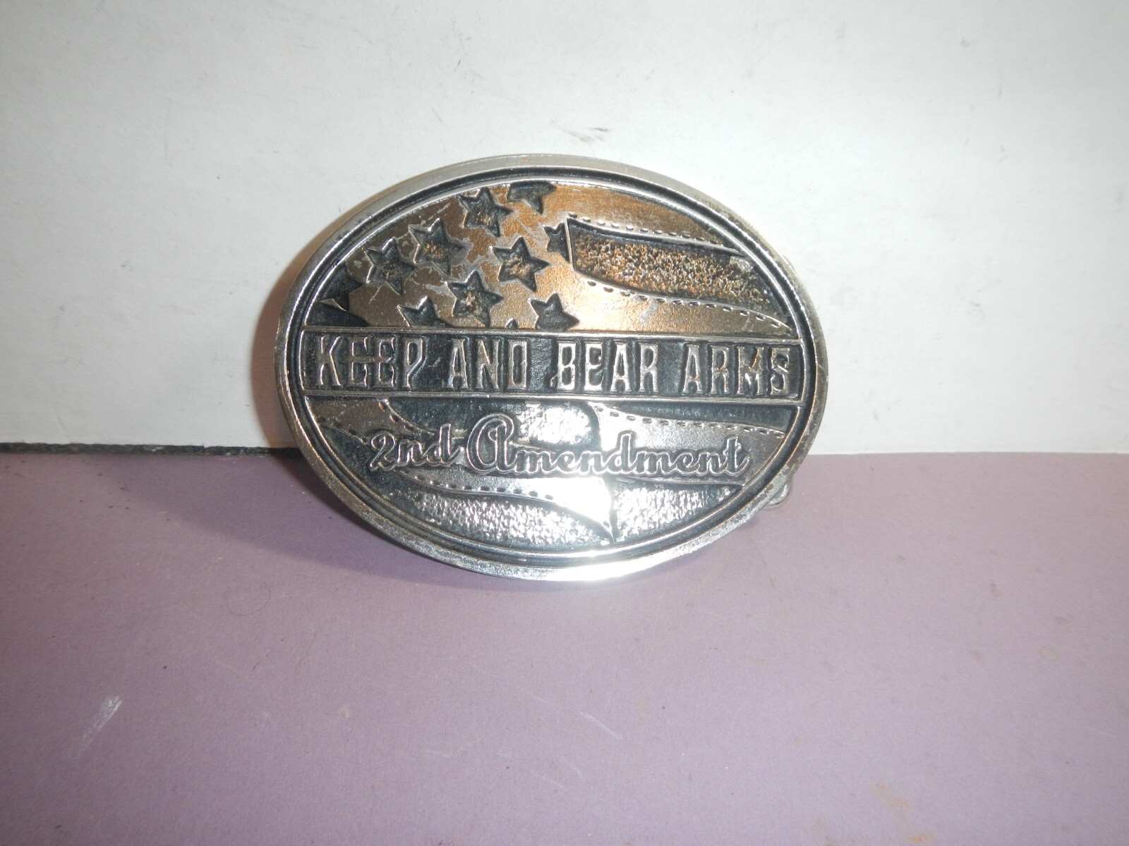 Montana Silversmiths 2nd Amendment Keep And Bear Arms Western Belt Buckle