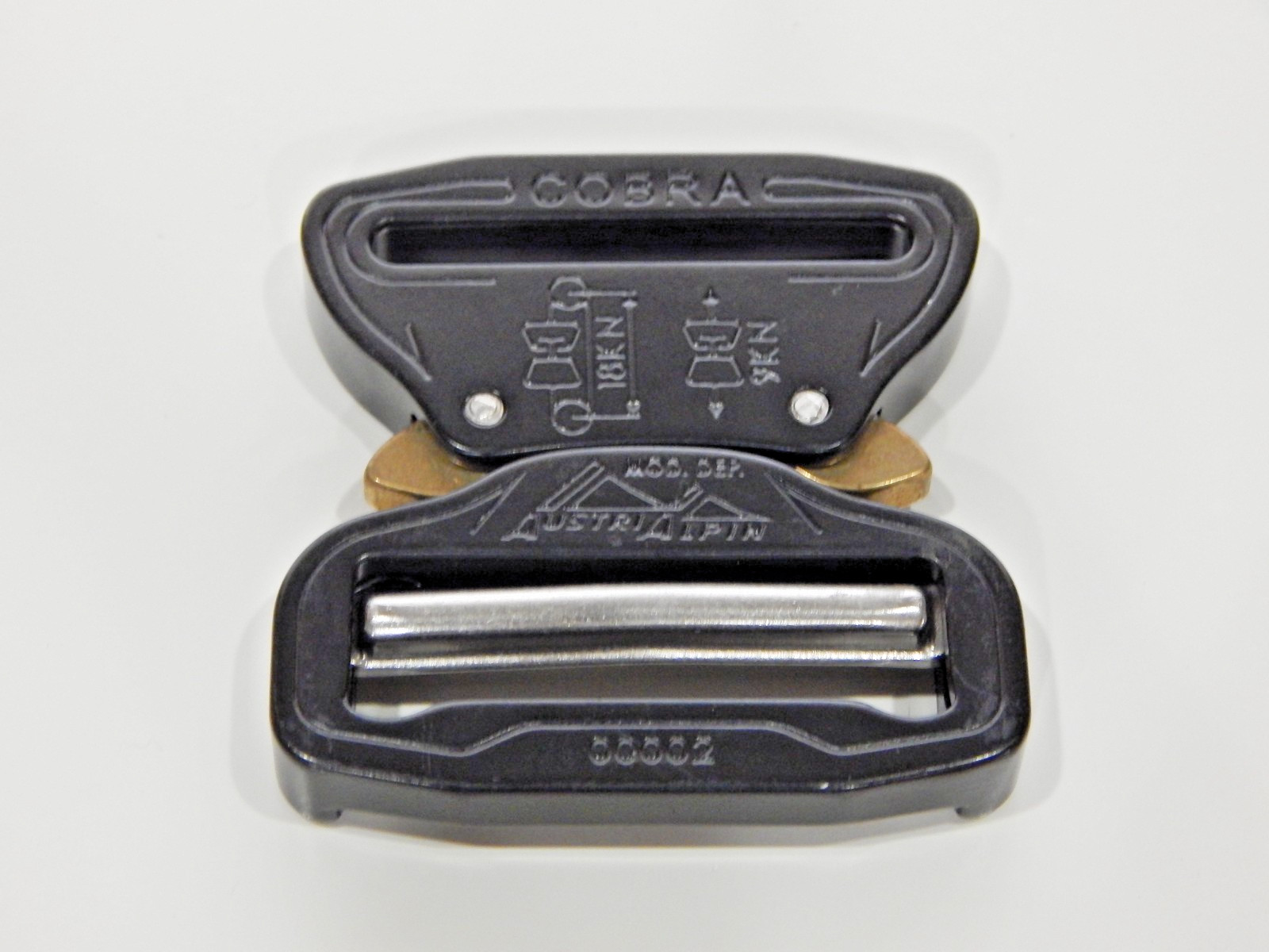 AustriAlpin Cobra 45mm Black KTL Buckle FY45KVF Style Male Adj/Female Fixed NOS