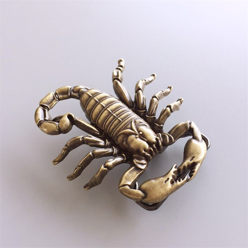 Vintage Bronze Plated Cut Out Scorpion Belt Buckle Gurtelschnalle