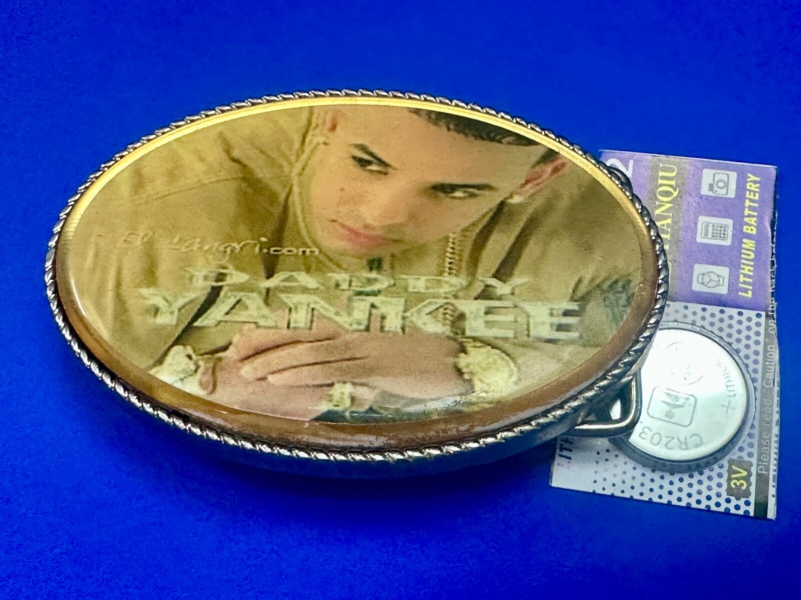 Daddy Yankee Rapper Led Light Flashing NOS Belt Buckle W/ Fresh Battery!