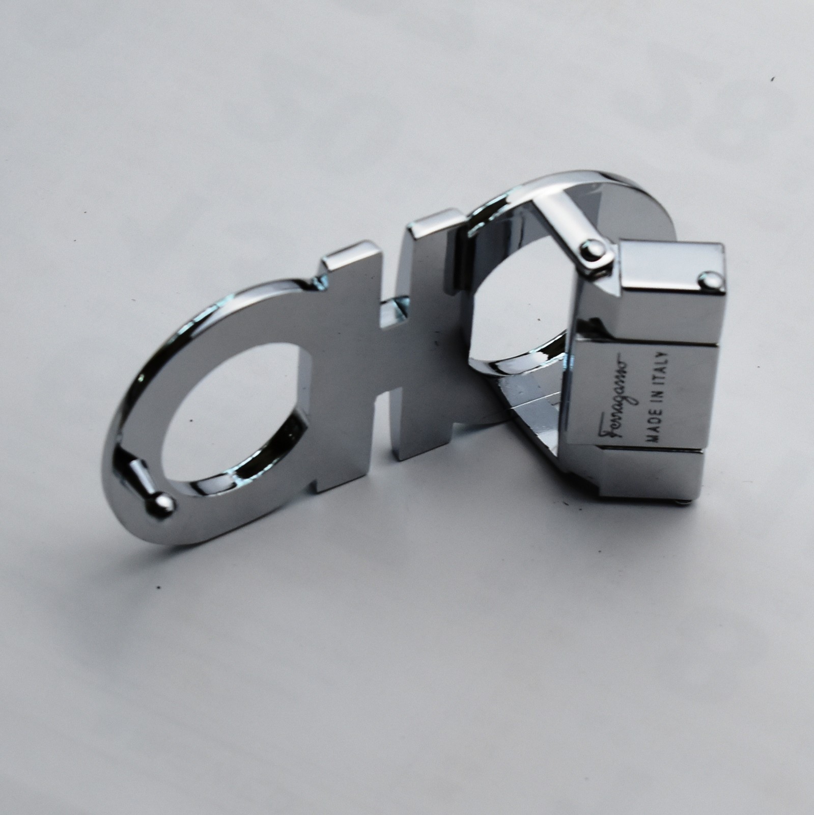 Salvatore Ferragamo Classic Alloy Belt Buckle Silver for34-35mm belt US shipping