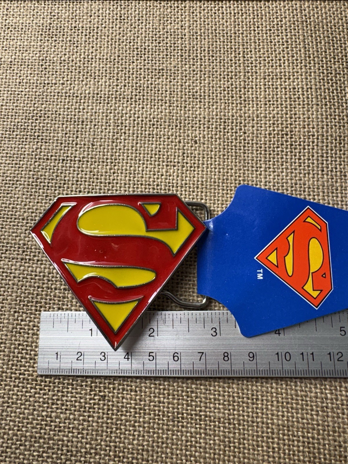 SUPERMAN Logo Belt Buckle Warner Brothers DC Comics ***NEW