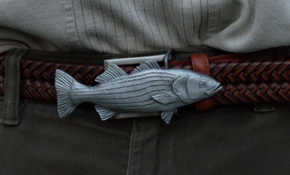 Salmon Buckle – Pewter Belt Buckle