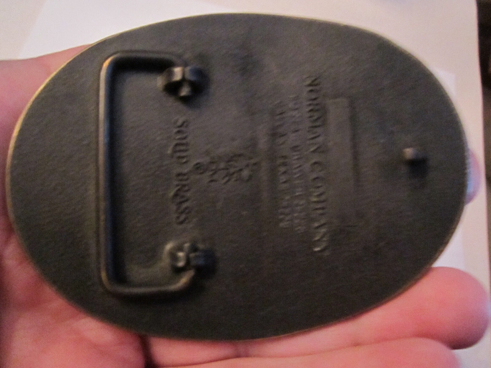 NATIONAL RIFLE ASSOCIATION OF AMERICA BELT BUCKLE SOLID BRASS GW-18