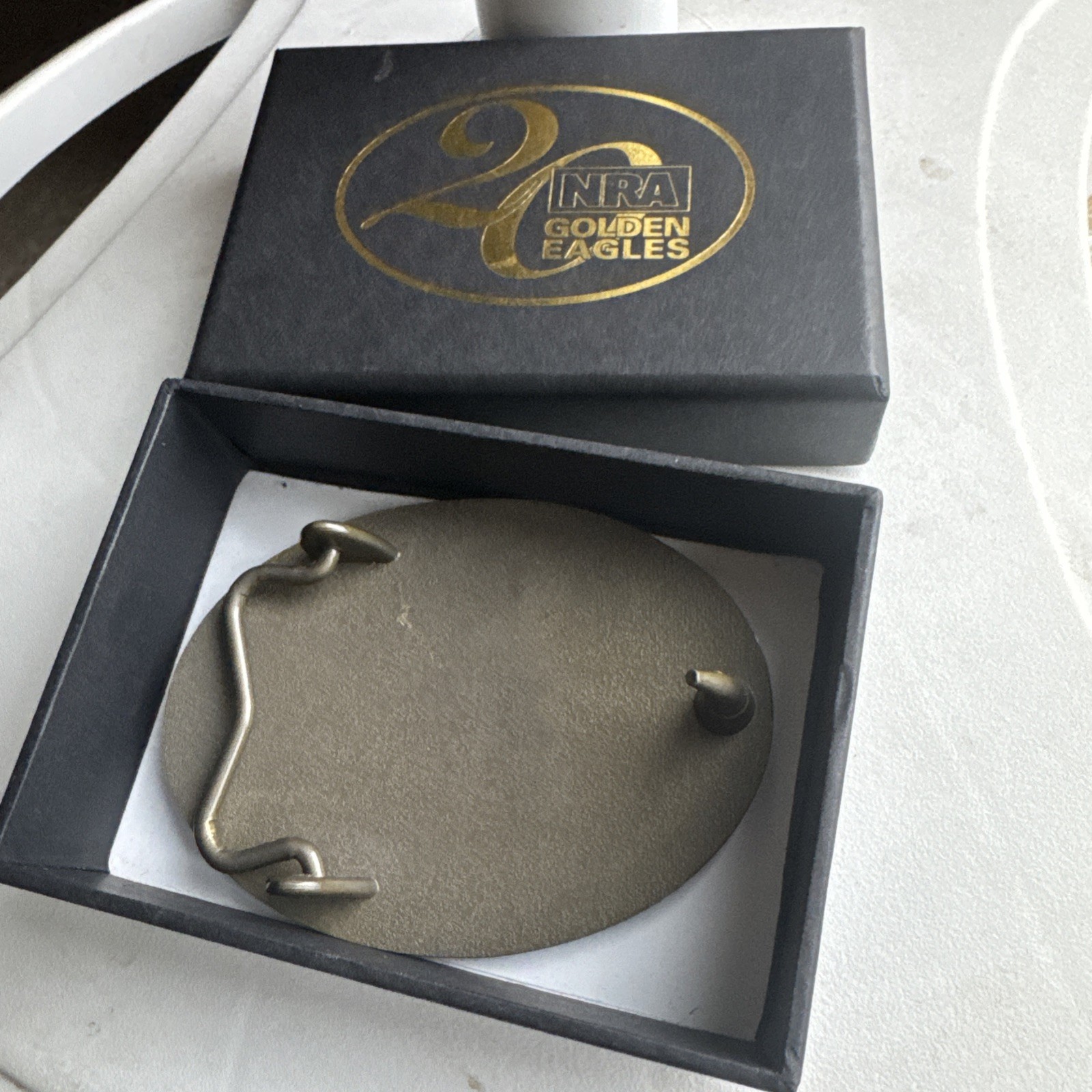 NRA National Rifle Association Golden Eagles 20 Belt Buckle NEW in Box