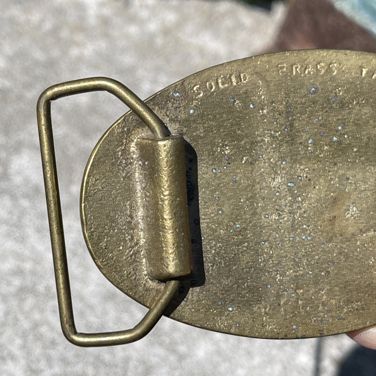Vtg 1978 Country Music Solid Brass Guitar Belt Buckle Taiwan Western Nashville
