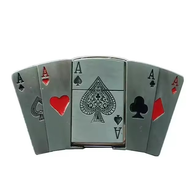Men&rsquo;s Metal Belt Buckle Lighter – Refillable Novelty Outdoor Accessory