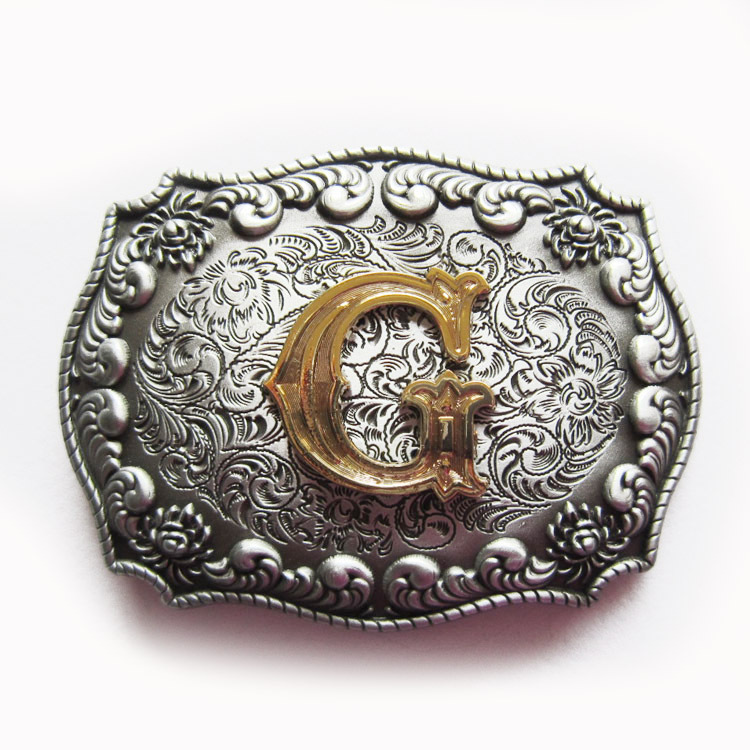 Vintage Style Western Cowboy Cowgirl Letter Belt Buckle also Stock In the US