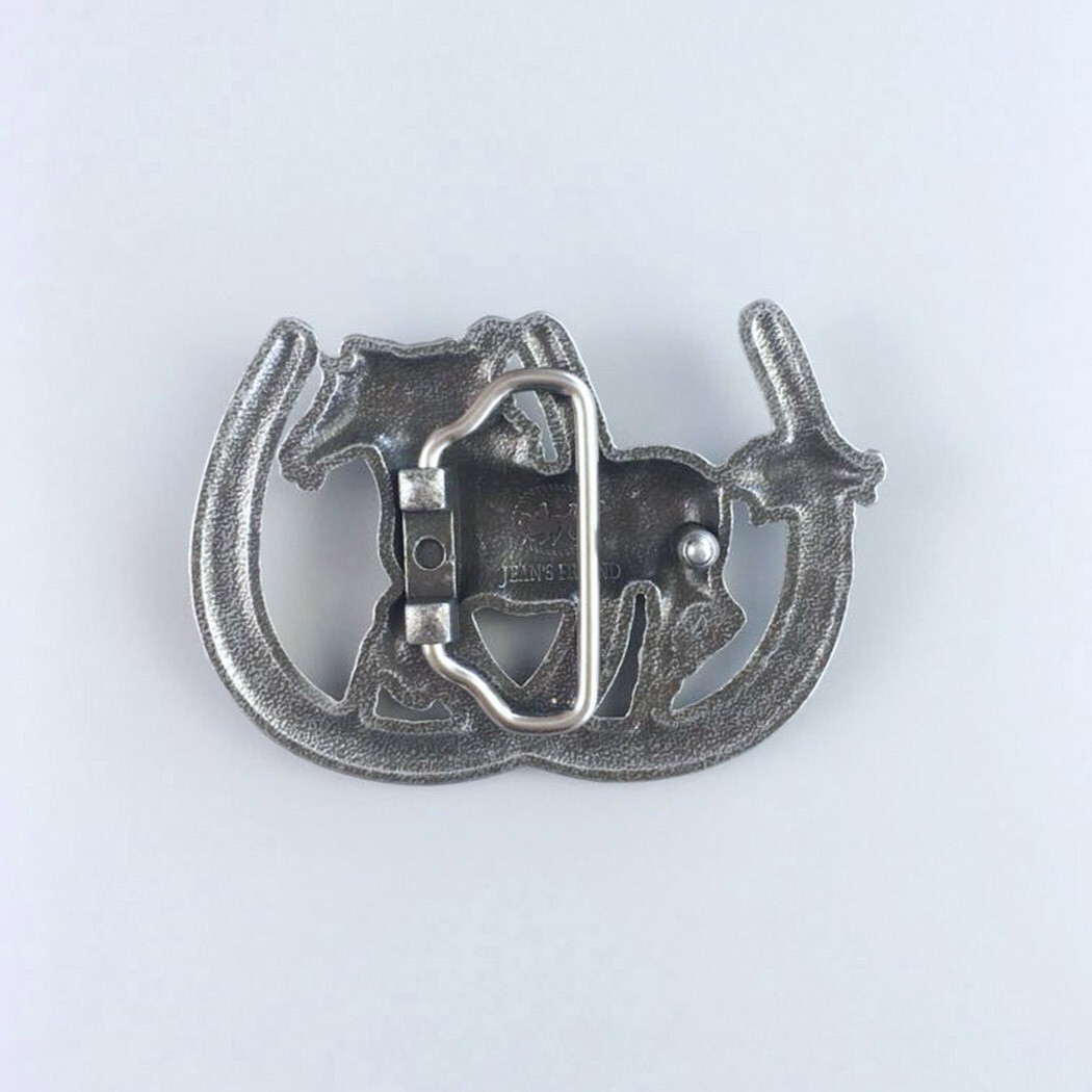 Vintage Style Horse Horseshoe Western Belt Buckle Boucle de ceinture