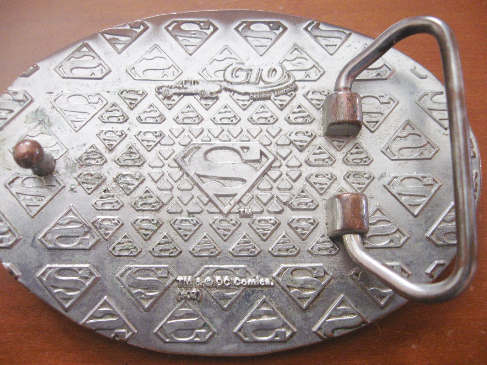 DC Comics Superman Buckle GTO Design Studio Superman Logo Super Hero Belt Buckle